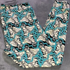 Blue and White Jasmine  Leggings